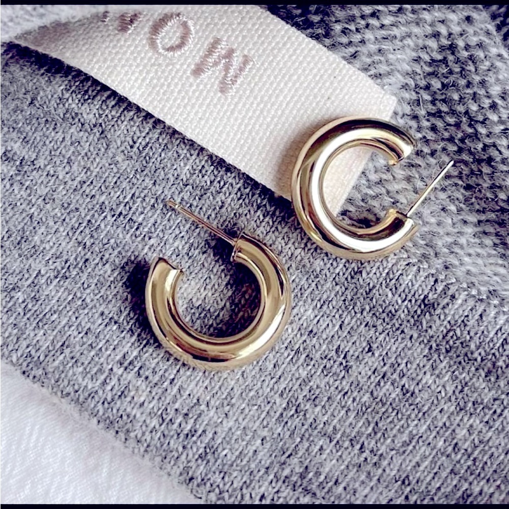 25mm 4.1g .925 Silver hoop cuff earrings new